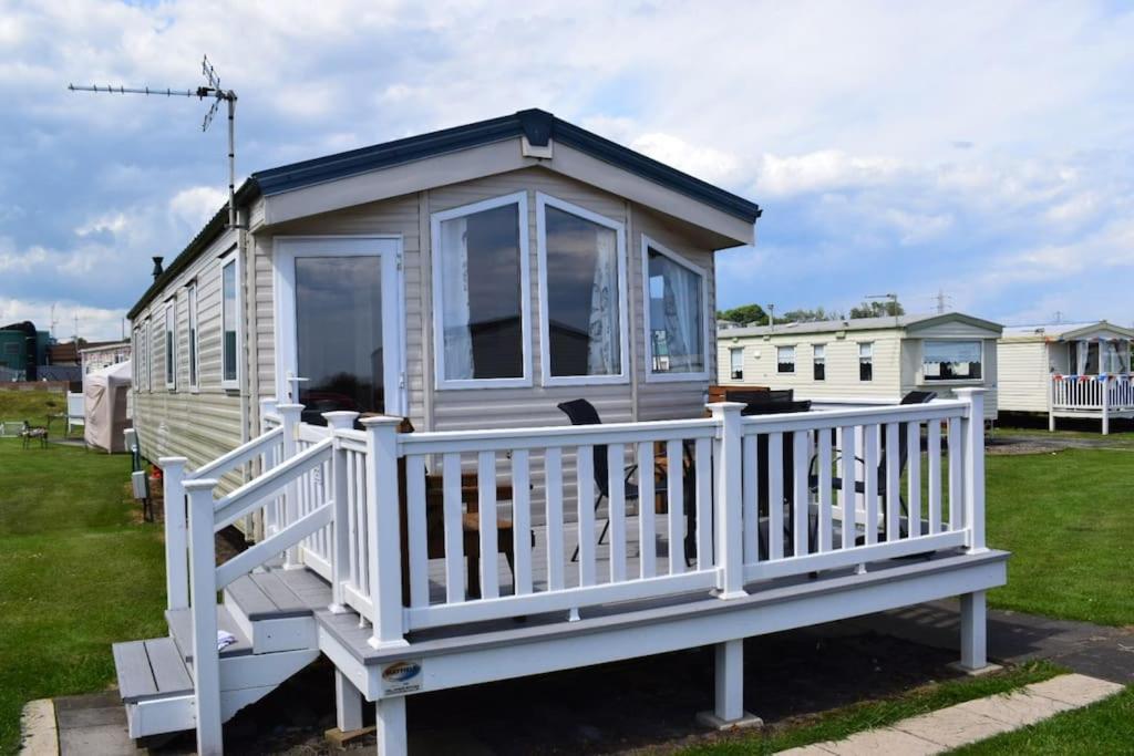 Cosy & Modern Private Seaview Caravan North Seaton Eksteriør bilde