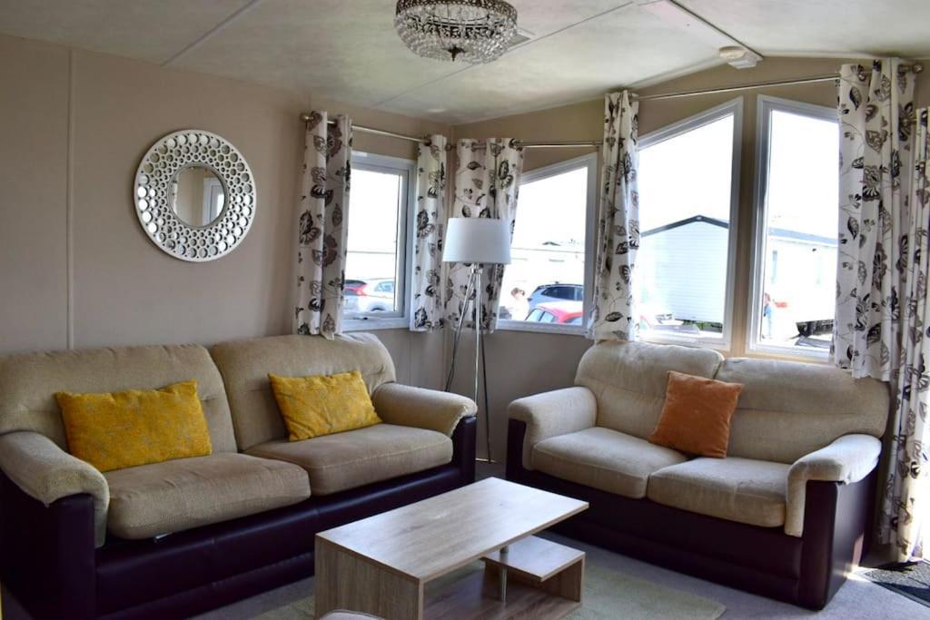 Cosy & Modern Private Seaview Caravan North Seaton Eksteriør bilde